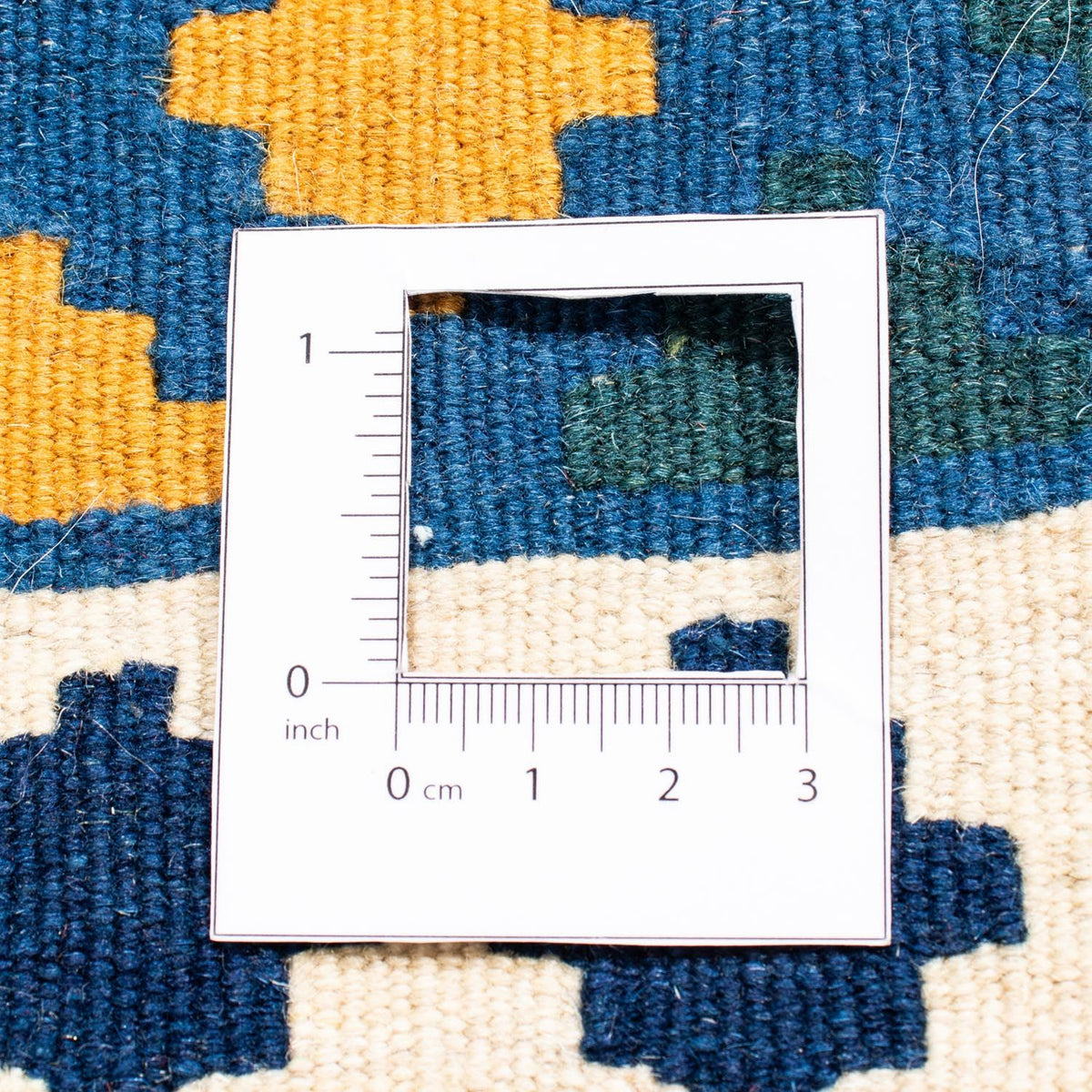 Kelim tapijt - Oosters vierkant  - 104 x 98 cm - blauw