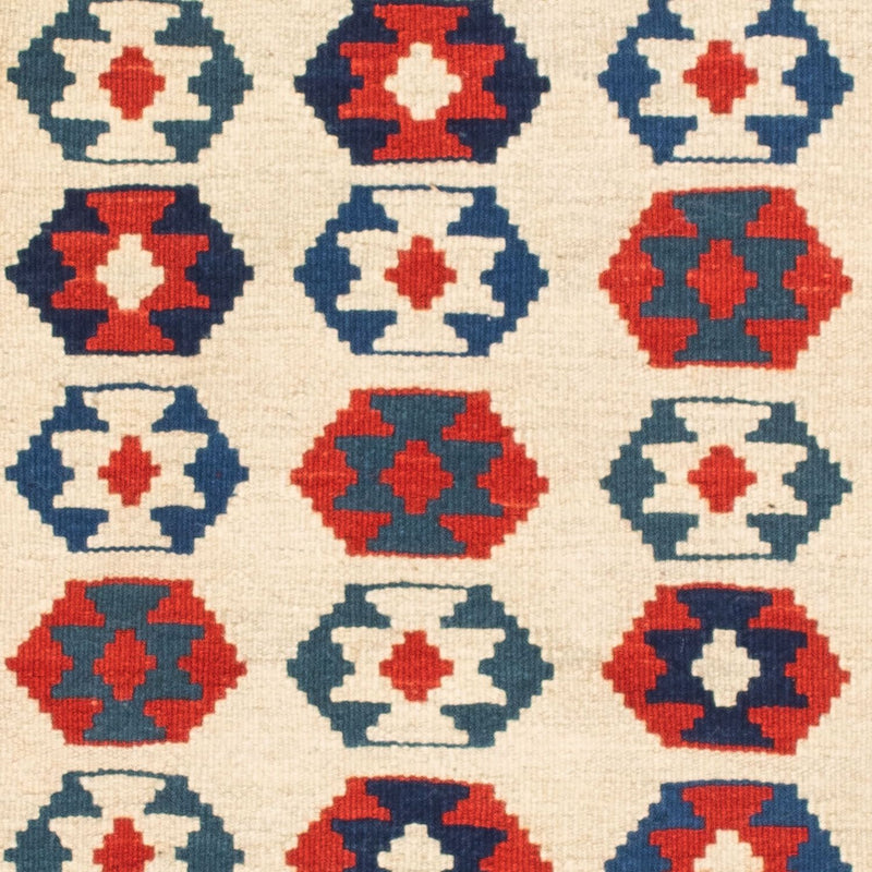 Kelim tapijt - Oosters vierkant  - 103 x 103 cm - beige