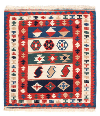 Kelim tapijt - Oosters vierkant  - 106 x 100 cm - veelkleurig