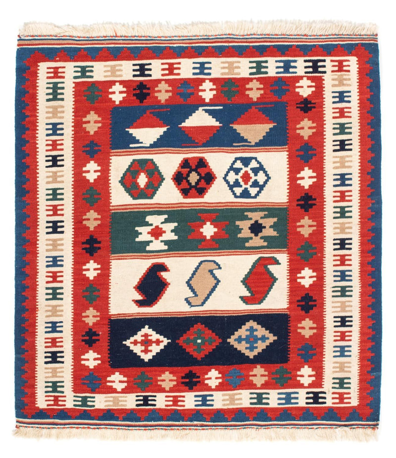 Kelim tapijt - Oosters vierkant  - 106 x 100 cm - veelkleurig