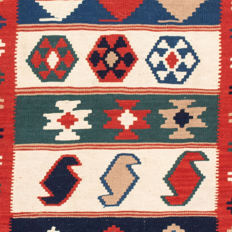 Kelim tapijt - Oosters vierkant  - 106 x 100 cm - veelkleurig