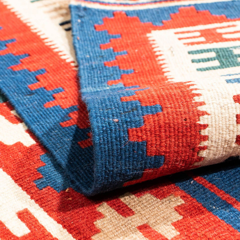 Kelim tapijt - Oosters vierkant  - 106 x 100 cm - veelkleurig