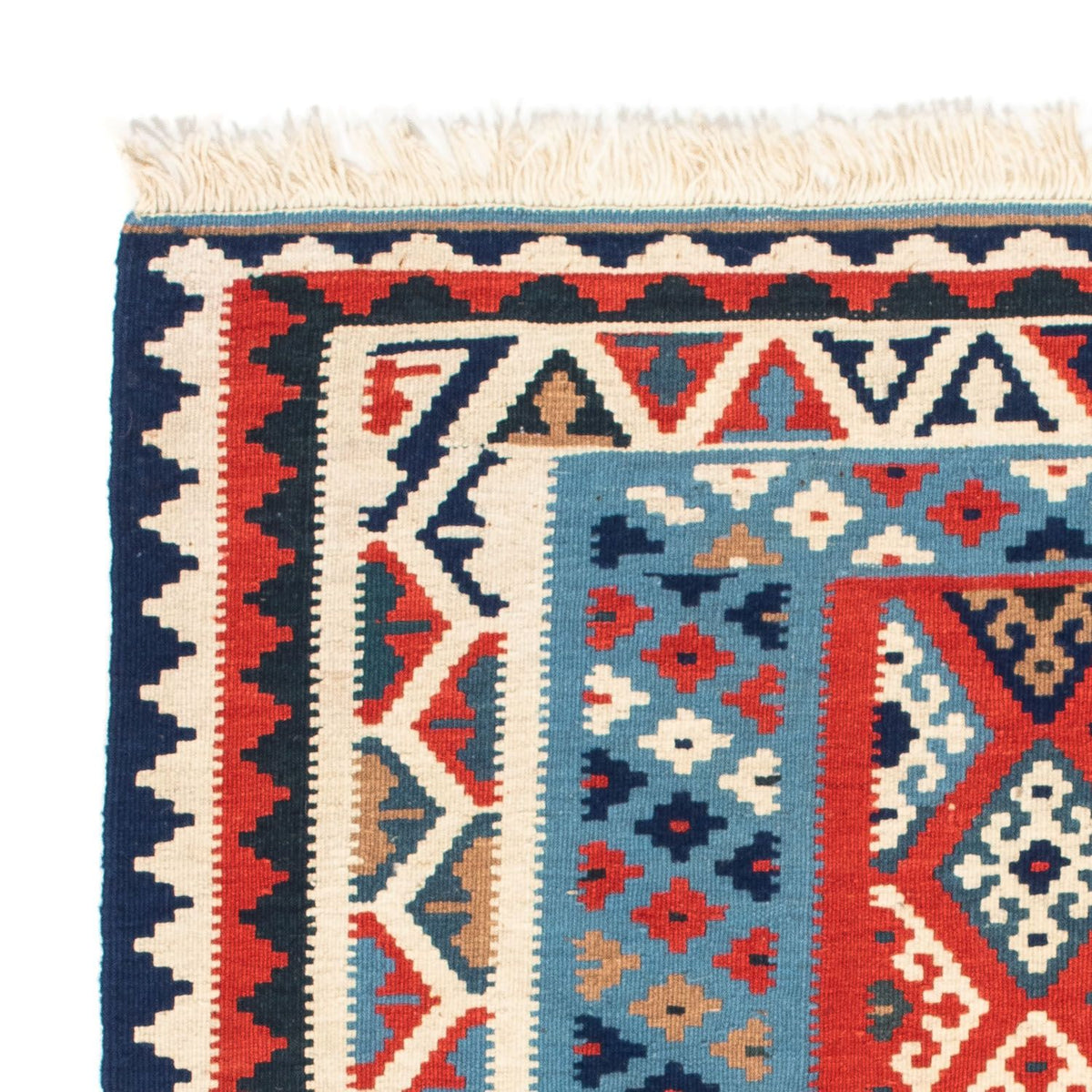 Kelim tapijt - Oosters vierkant  - 104 x 100 cm - veelkleurig