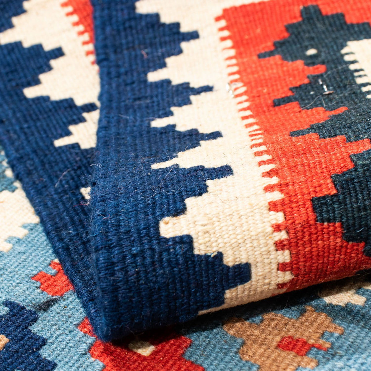 Kelim tapijt - Oosters vierkant  - 104 x 100 cm - veelkleurig