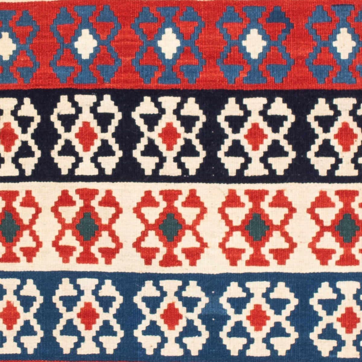 Kelim tapijt - Oosters vierkant  - 110 x 100 cm - blauw