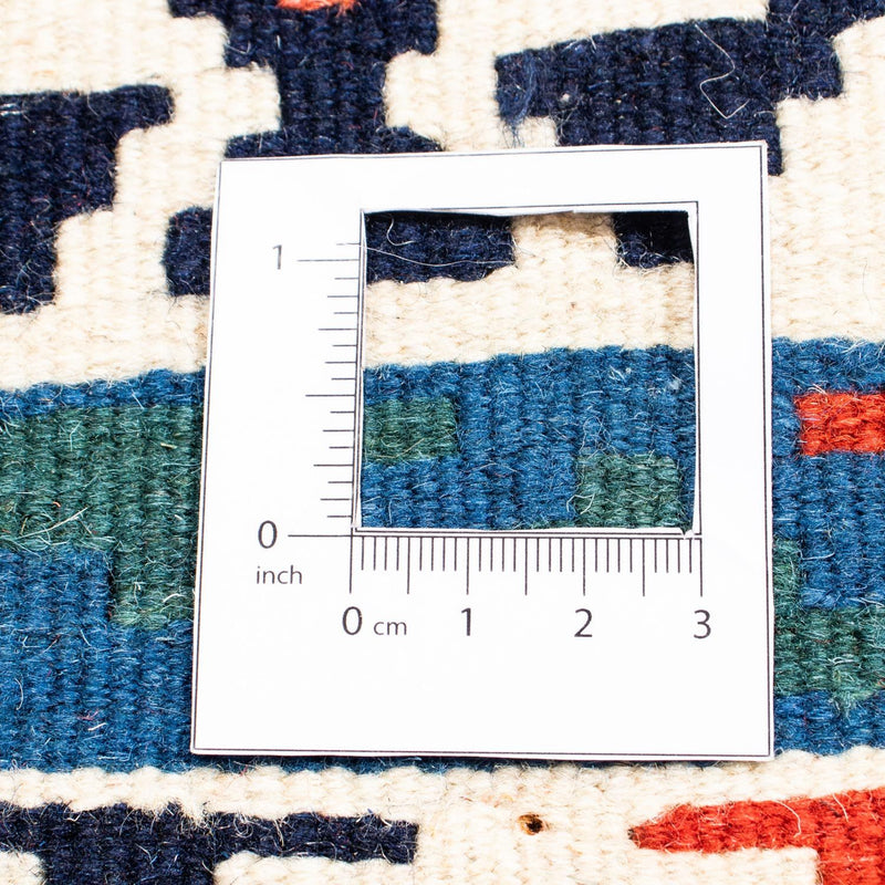 Kelim tapijt - Oosters vierkant  - 110 x 100 cm - blauw