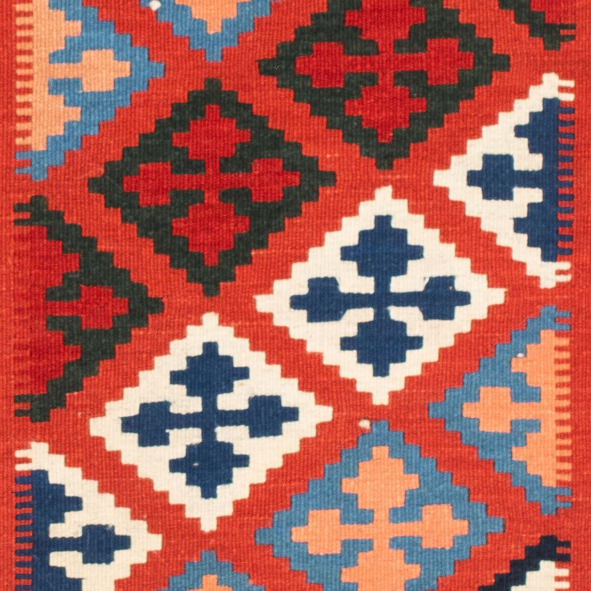 Kelim tapijt - Oosters vierkant  - 118 x 102 cm - blauw