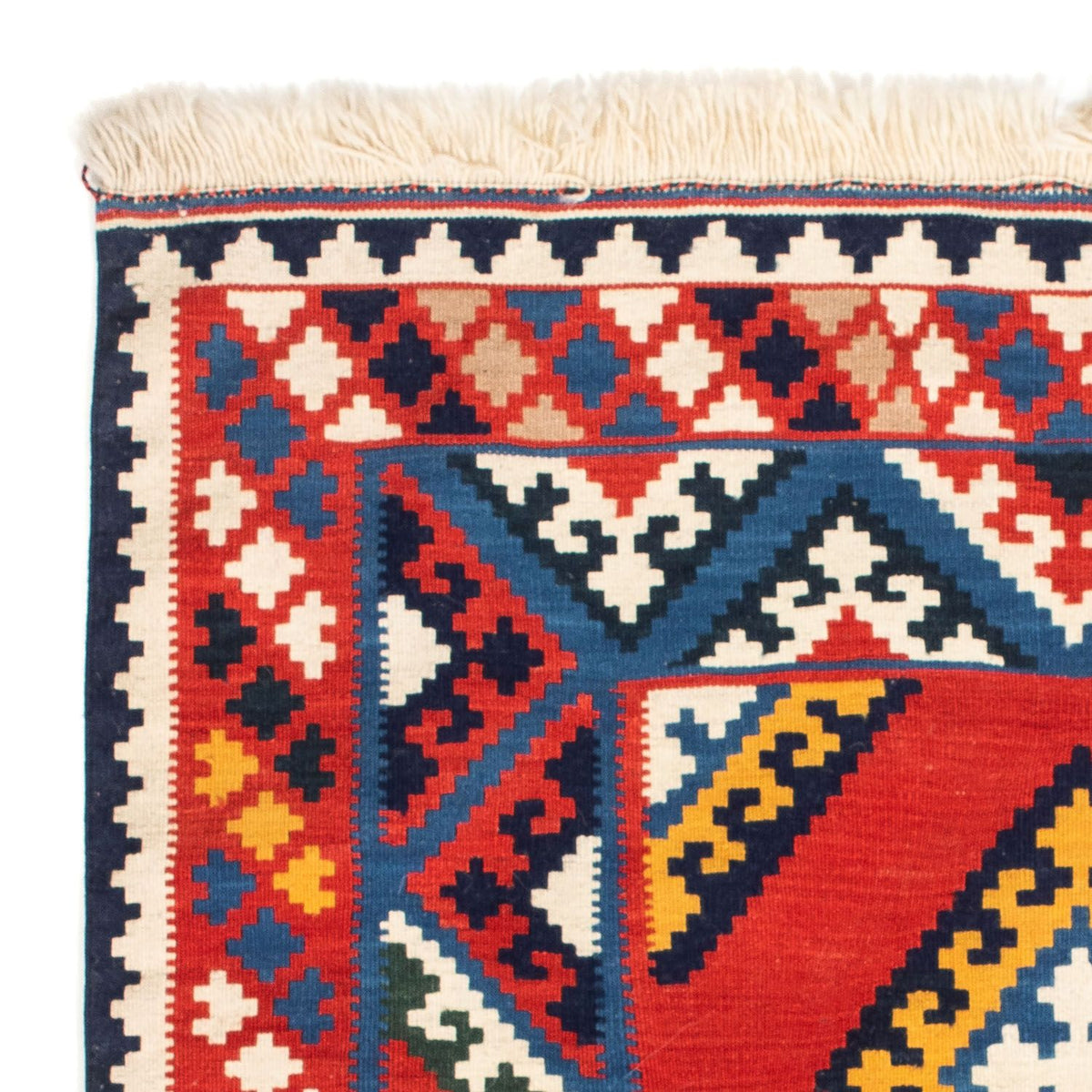 Kelim tapijt - Oosters vierkant  - 113 x 110 cm - rood