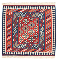 Kelim tapijt - Oosters vierkant  - 108 x 101 cm - rood