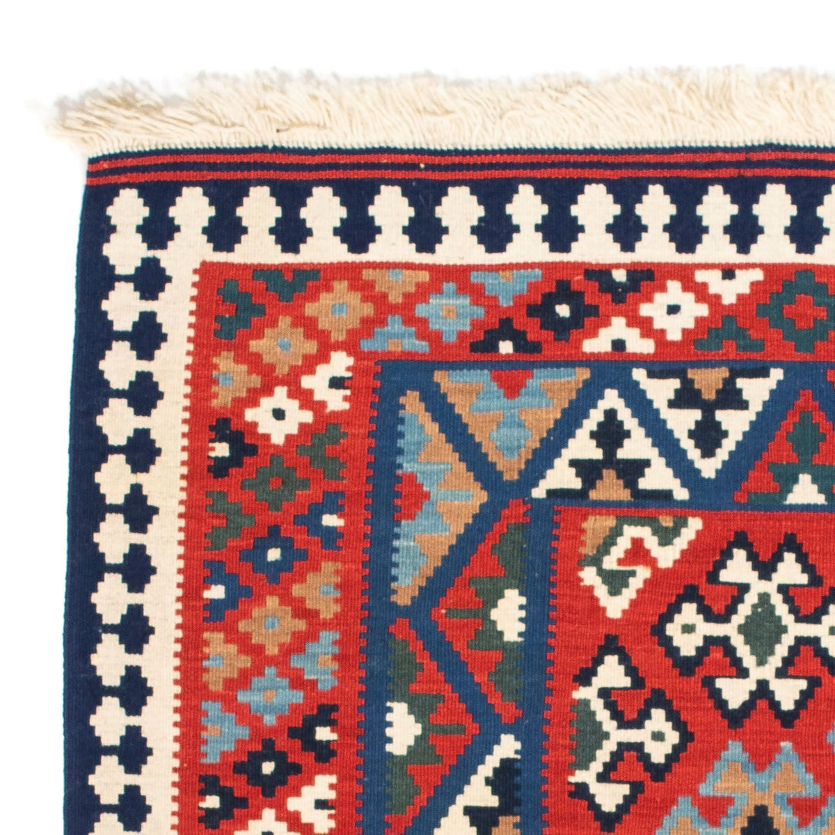 Kelim tapijt - Oosters vierkant  - 108 x 101 cm - rood