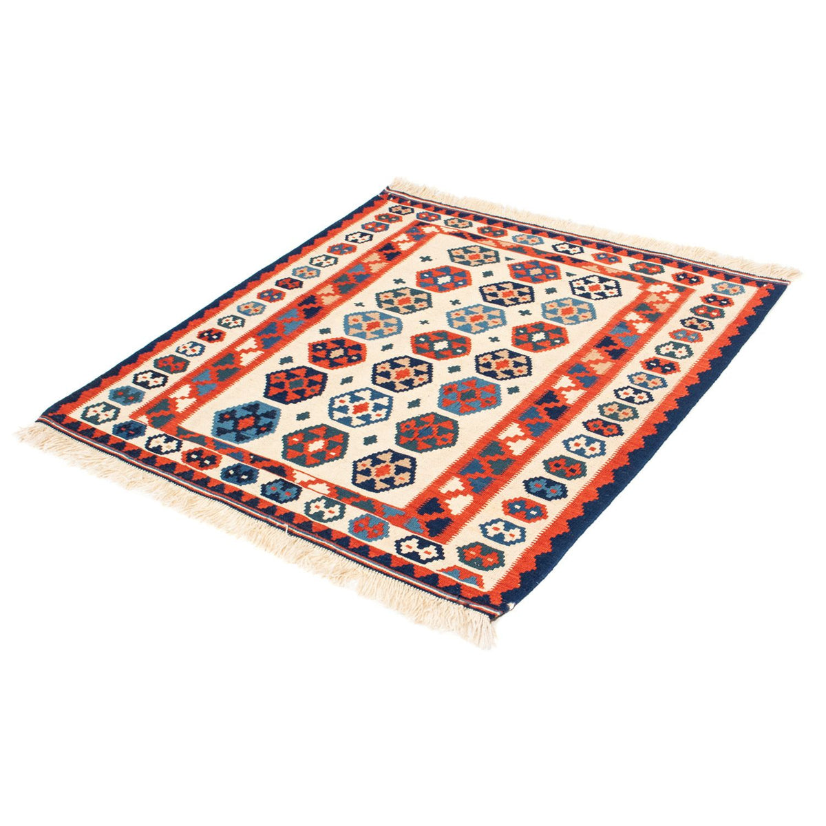 Kelim tapijt - Oosters vierkant  - 104 x 102 cm - beige