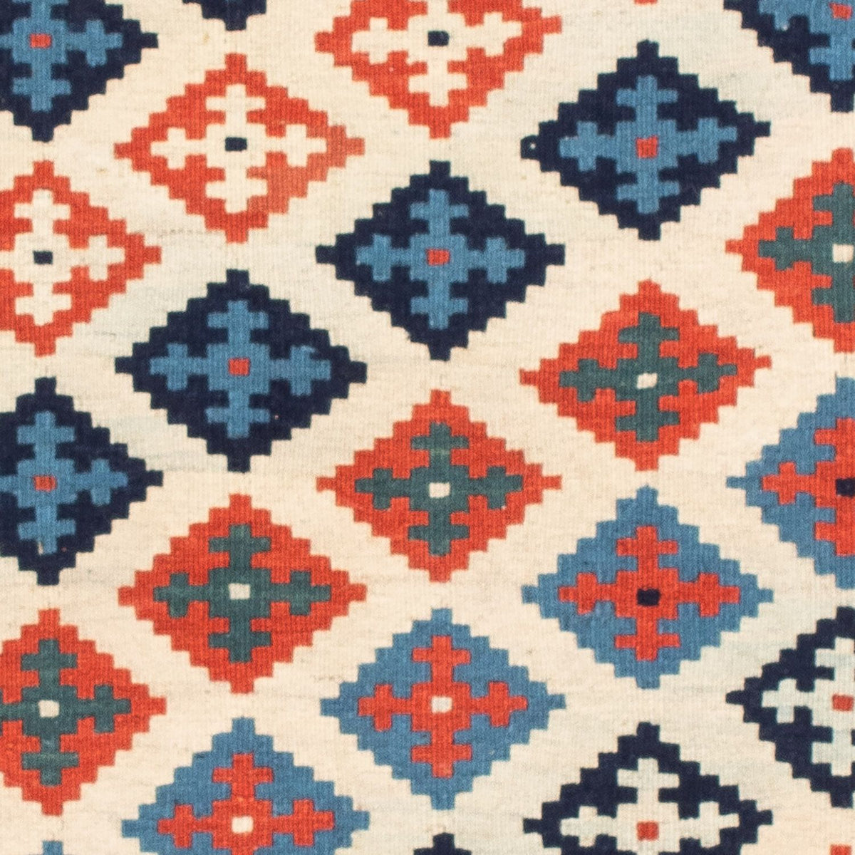 Kelim tapijt - Oosters vierkant  - 110 x 104 cm - roest