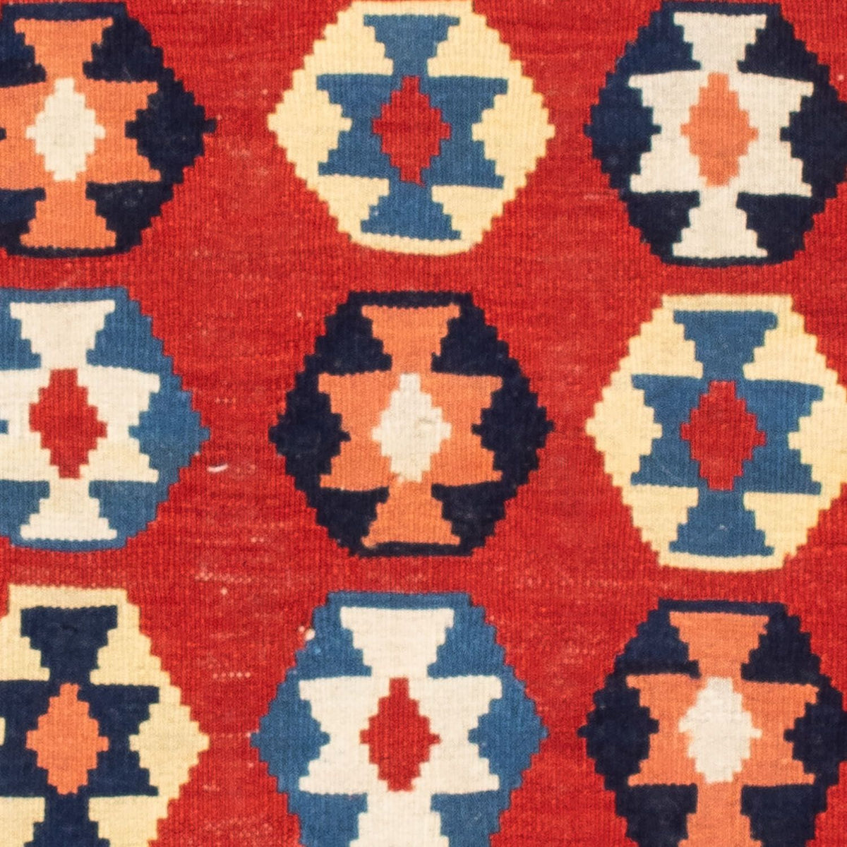 Kelim tapijt - Oosters vierkant  - 110 x 105 cm - blauw