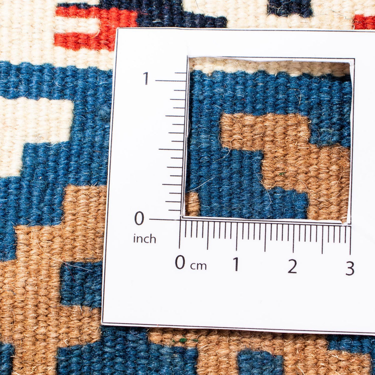 Kelim tapijt - Oosters vierkant  - 100 x 98 cm - blauw