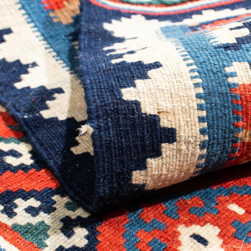 Kelim tapijt - Oosters vierkant  - 103 x 100 cm - veelkleurig