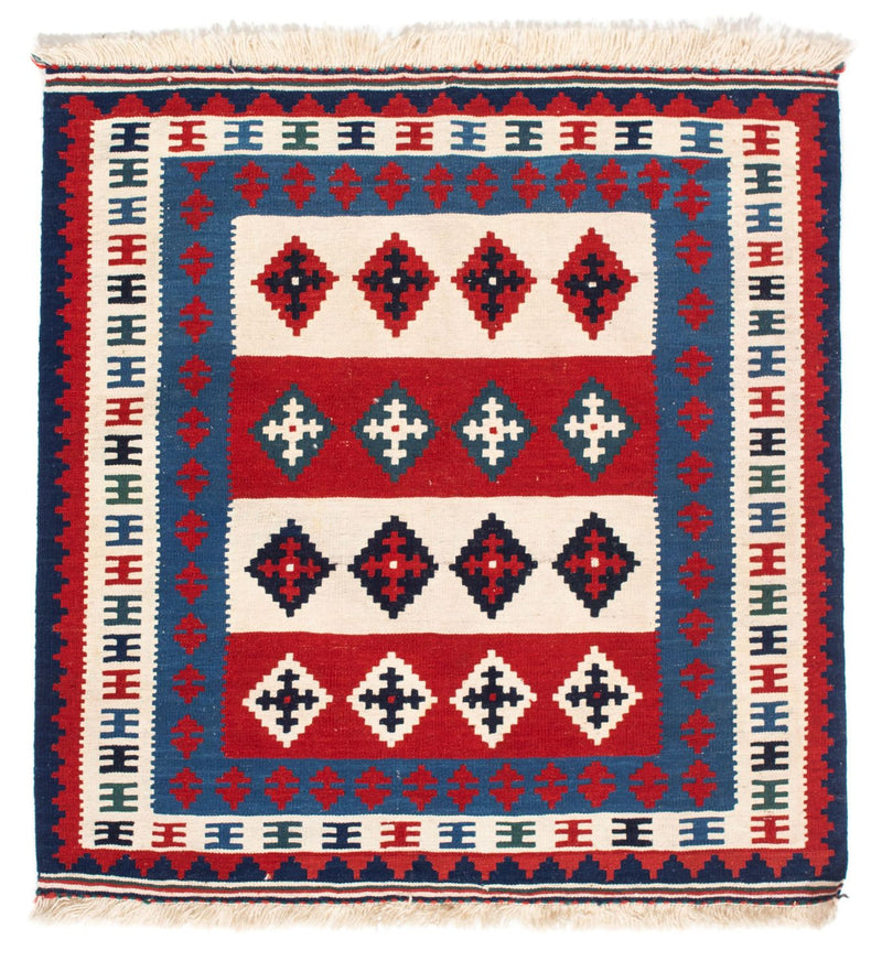 Kelim tapijt - Oosters vierkant  - 106 x 103 cm - blauw