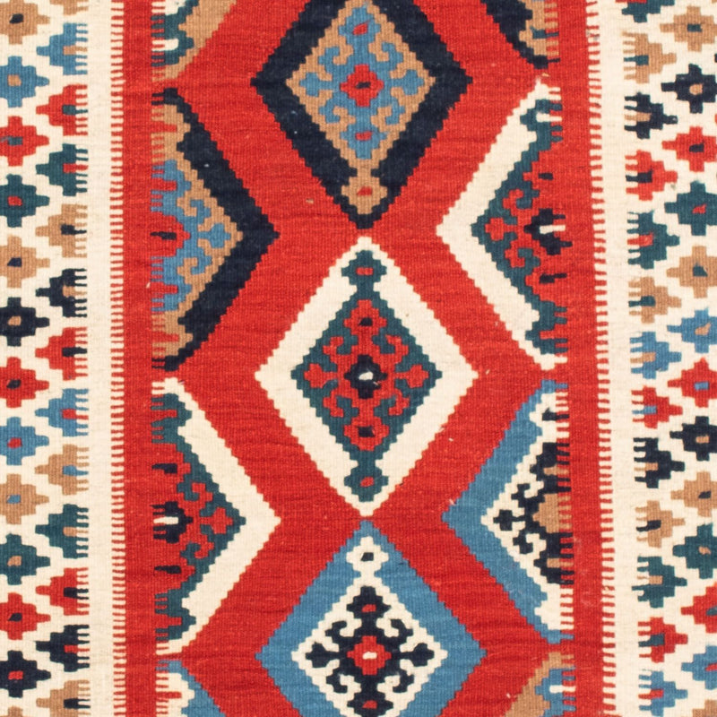 Kelim tapijt - Oosters vierkant  - 105 x 102 cm - rood