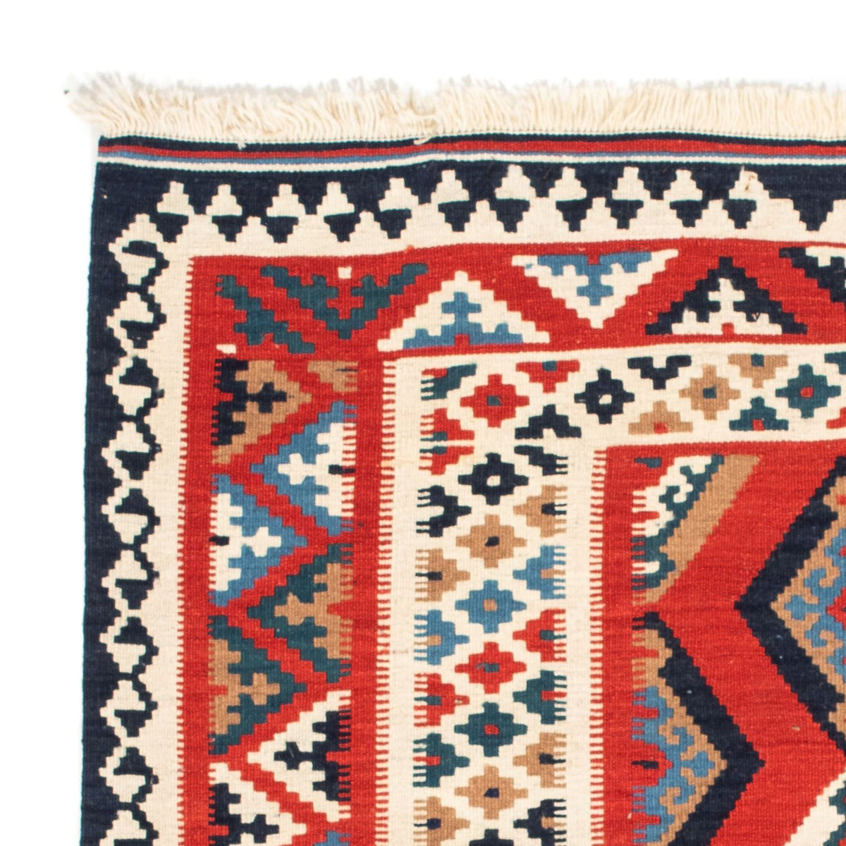 Kelim tapijt - Oosters vierkant  - 105 x 102 cm - rood