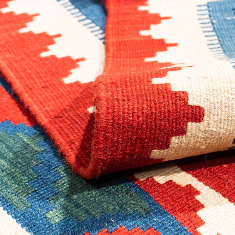 Kelim tapijt - Oosters vierkant  - 102 x 102 cm - rood