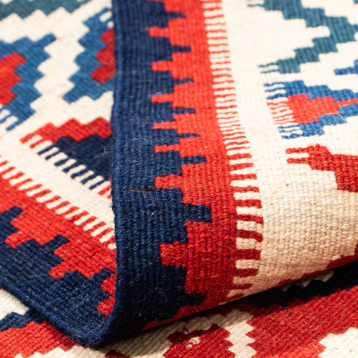 Kelim tapijt - Oosters vierkant  - 104 x 103 cm - donkerblauw