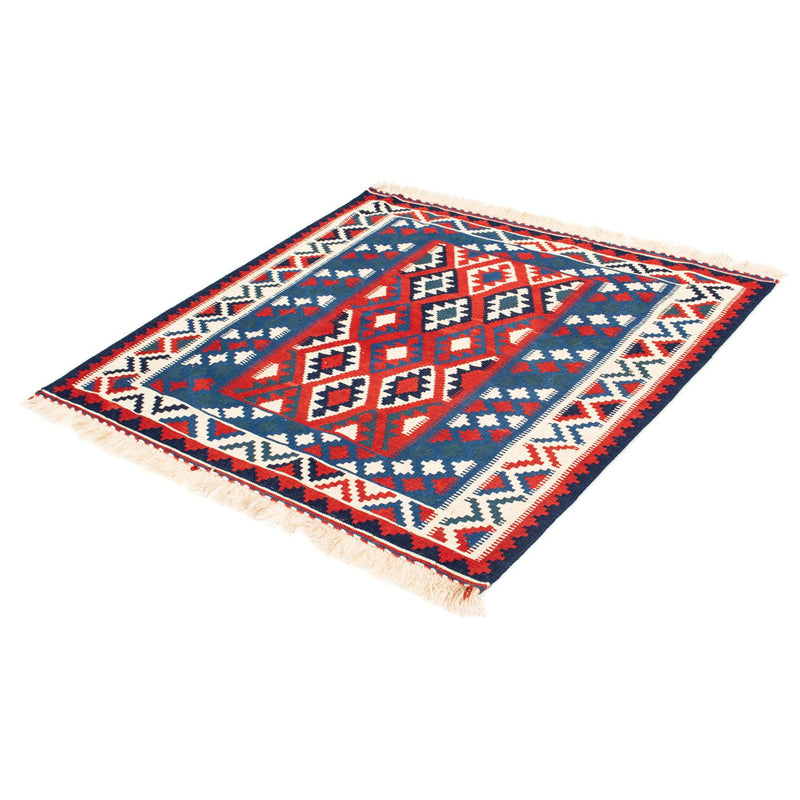 Kelim tapijt - Oosters vierkant  - 104 x 103 cm - donkerblauw