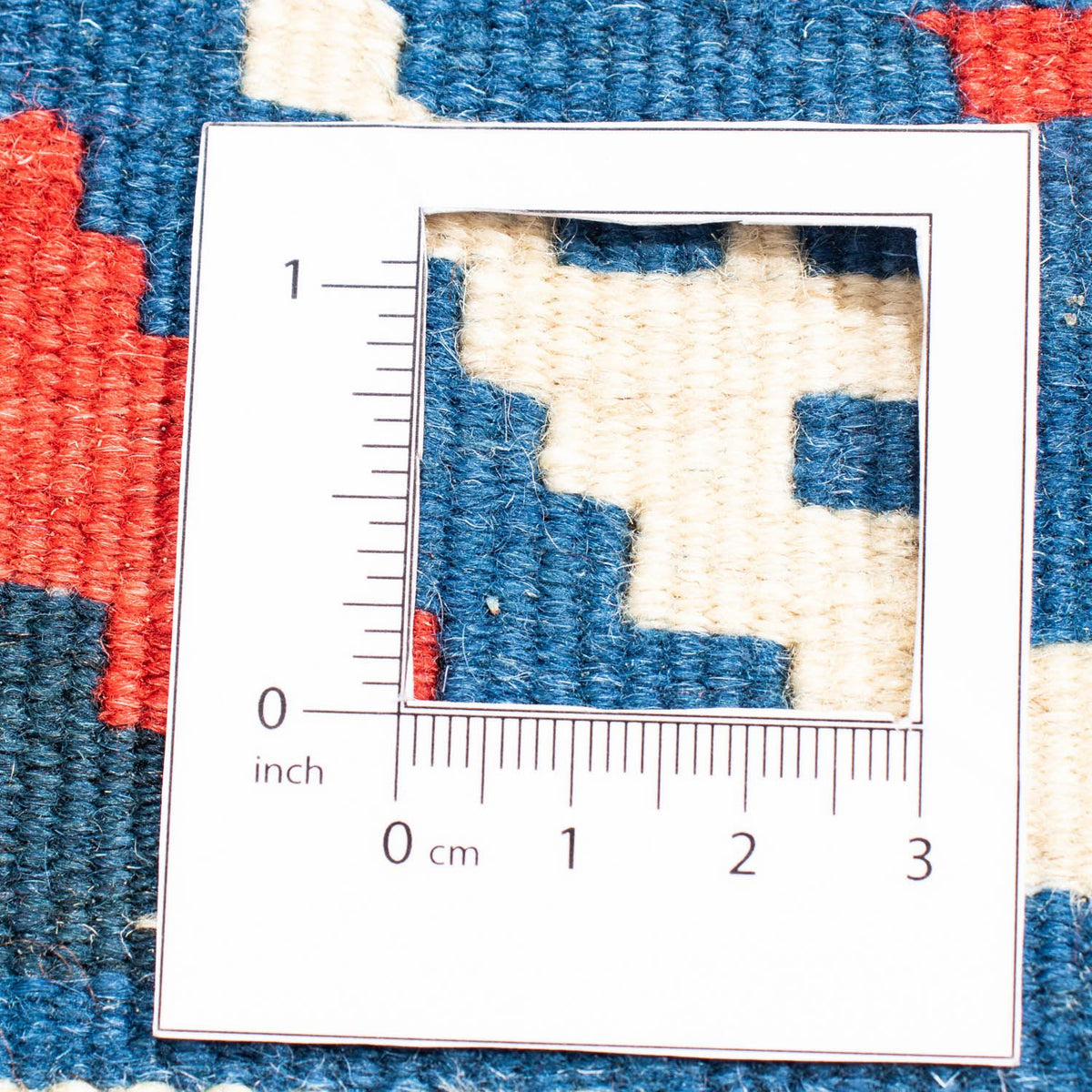 Kelim tapijt - Oosters vierkant  - 102 x 100 cm - blauw