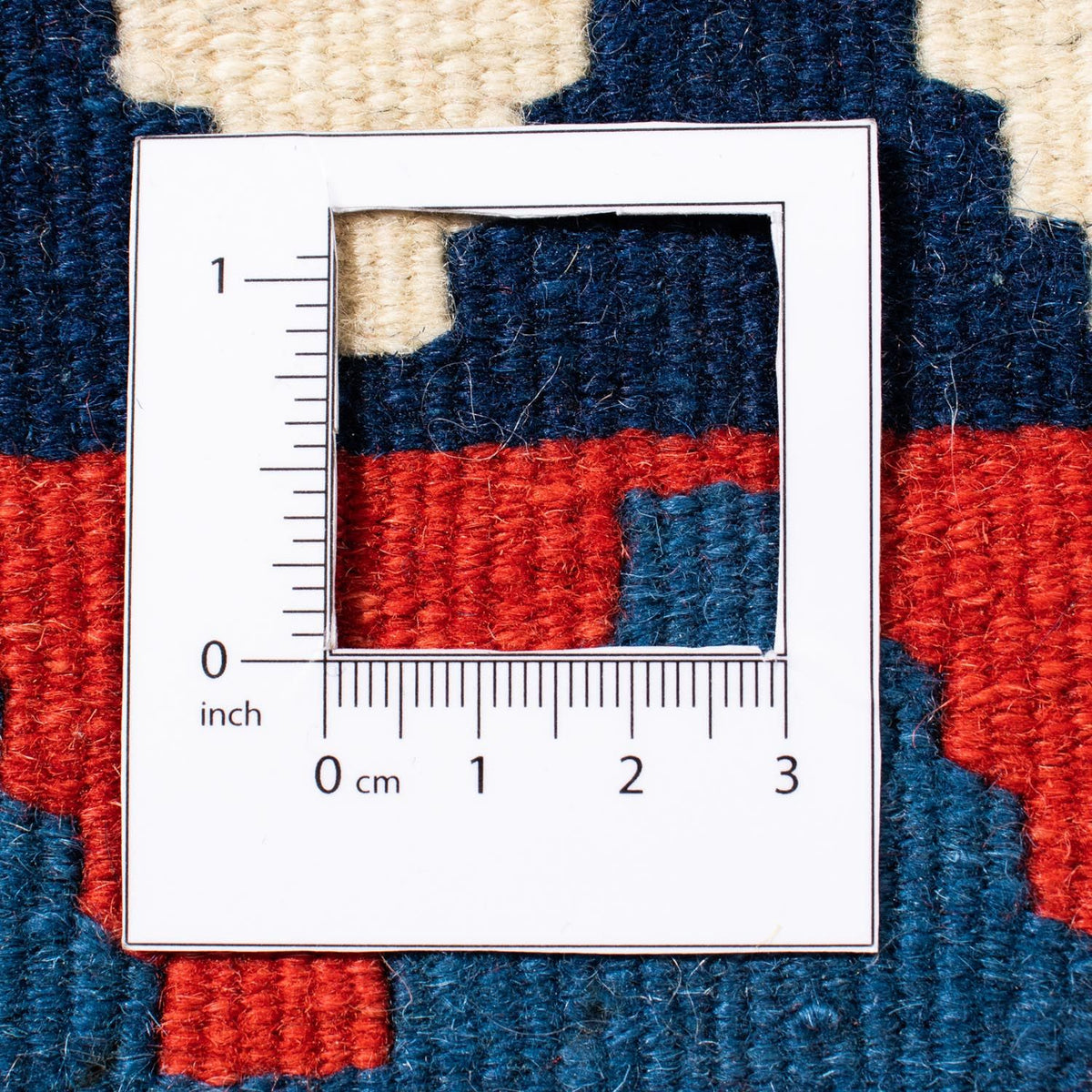 Kelim tapijt - Oosters vierkant  - 100 x 100 cm - rood