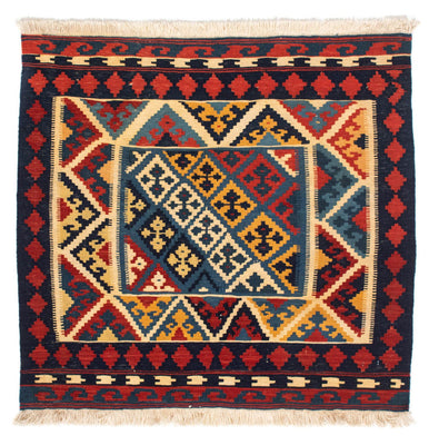 Kelim tapijt - Oosters vierkant  - 110 x 109 cm - rood