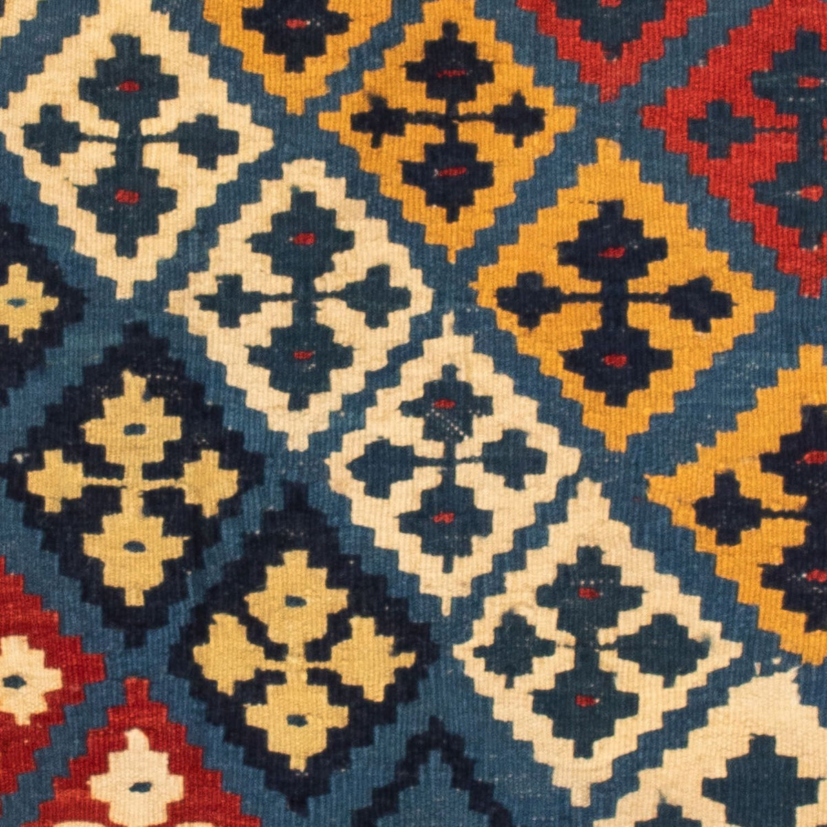 Kelim tapijt - Oosters vierkant  - 110 x 109 cm - rood