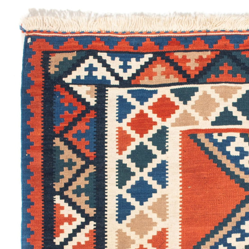 Kelim tapijt - Oosters vierkant  - 102 x 102 cm - roest