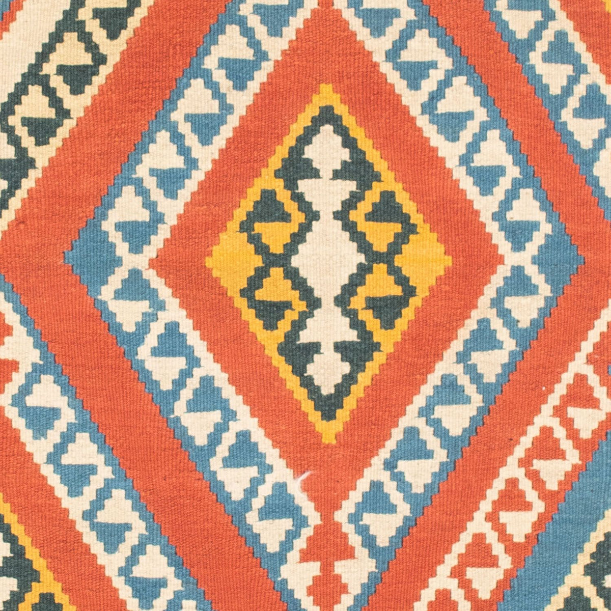 Kelim tapijt - Oosters vierkant  - 107 x 100 cm - oranje