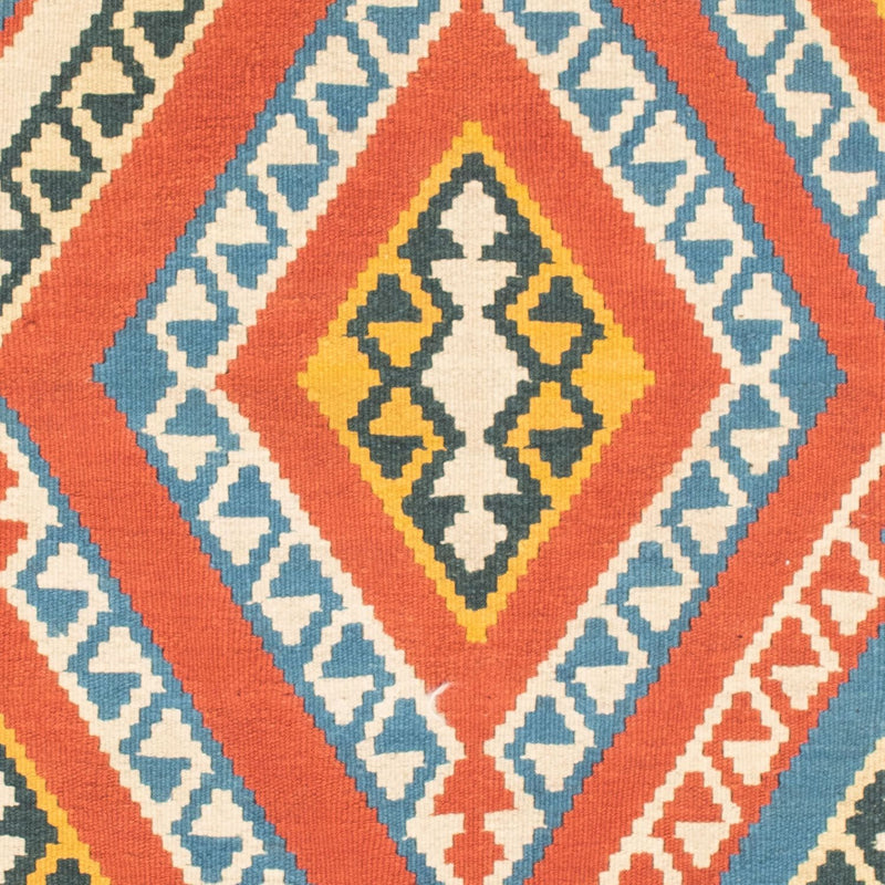 Kelim tapijt - Oosters vierkant  - 107 x 100 cm - oranje