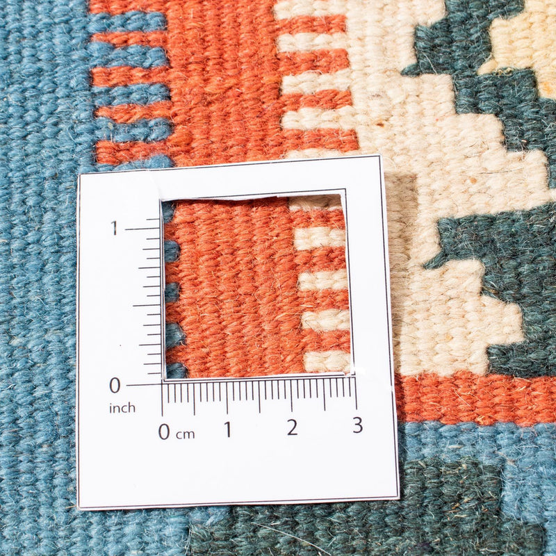 Kelim tapijt - Oosters vierkant  - 107 x 100 cm - oranje