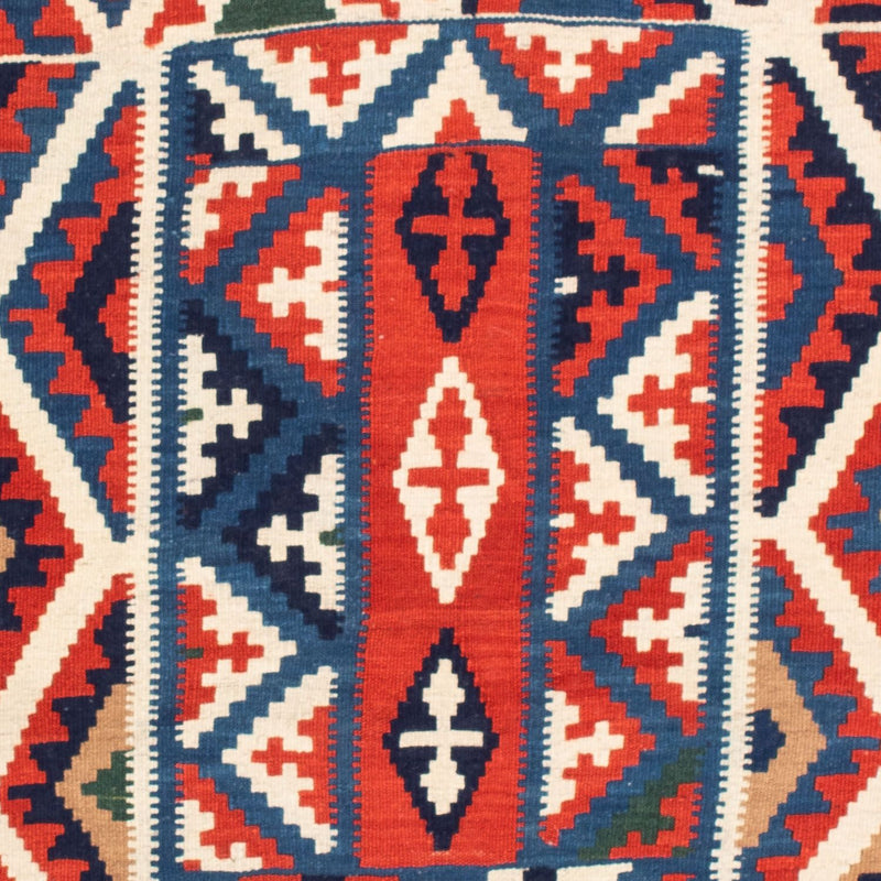 Kelim tapijt - Oosters vierkant  - 111 x 105 cm - rood