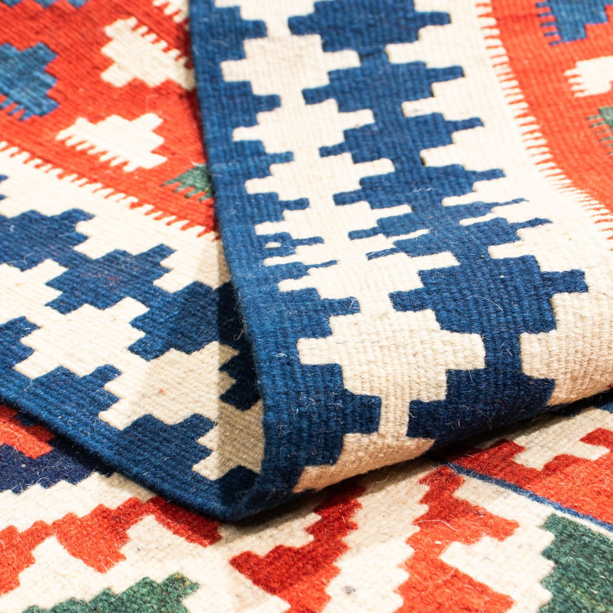 Kelim tapijt - Oosters vierkant  - 111 x 105 cm - rood