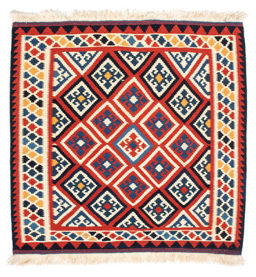 Kelim tapijt - Oosters vierkant  - 106 x 105 cm - rood