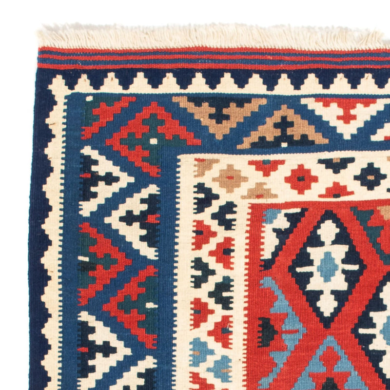 Kelim tapijt - Oosters vierkant  - 104 x 100 cm - donkerblauw