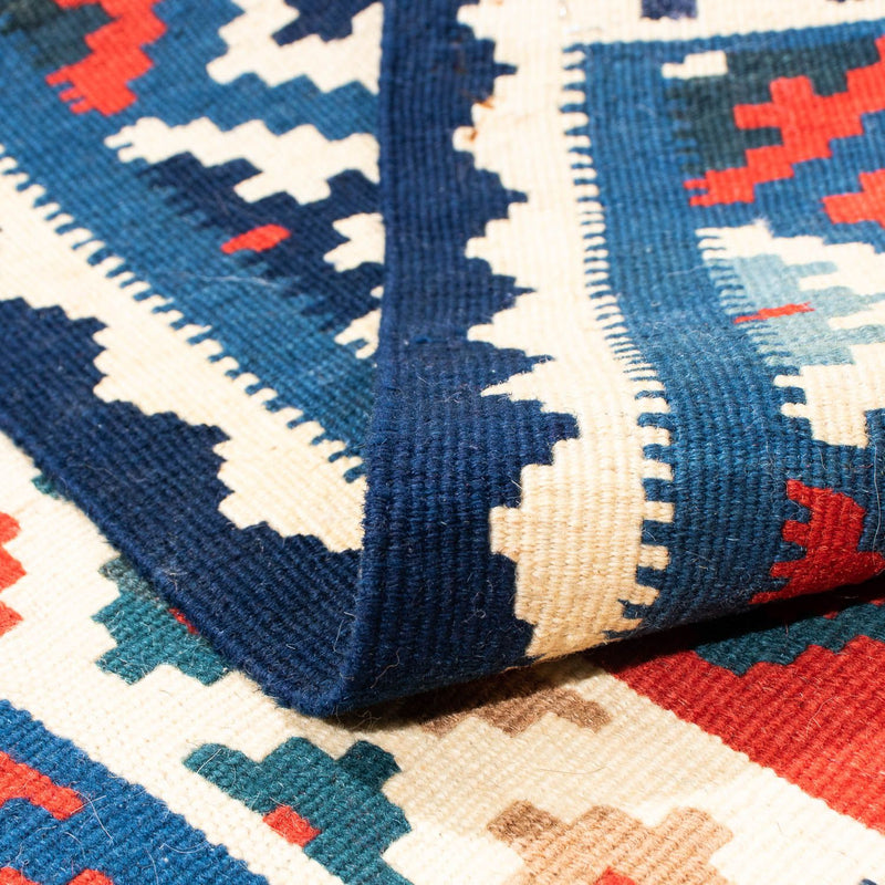 Kelim tapijt - Oosters vierkant  - 104 x 100 cm - donkerblauw