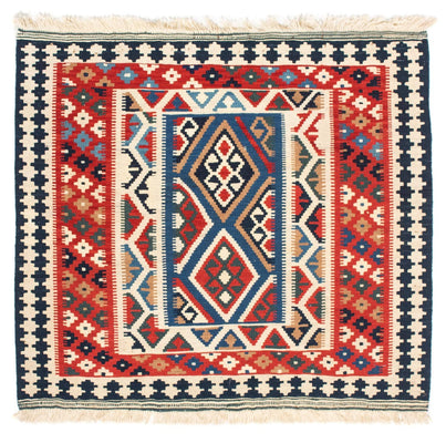 Kelim tapijt - Oosters vierkant  - 104 x 99 cm - rood