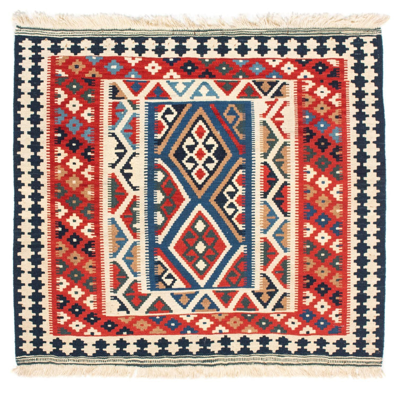 Kelim tapijt - Oosters vierkant  - 104 x 99 cm - rood