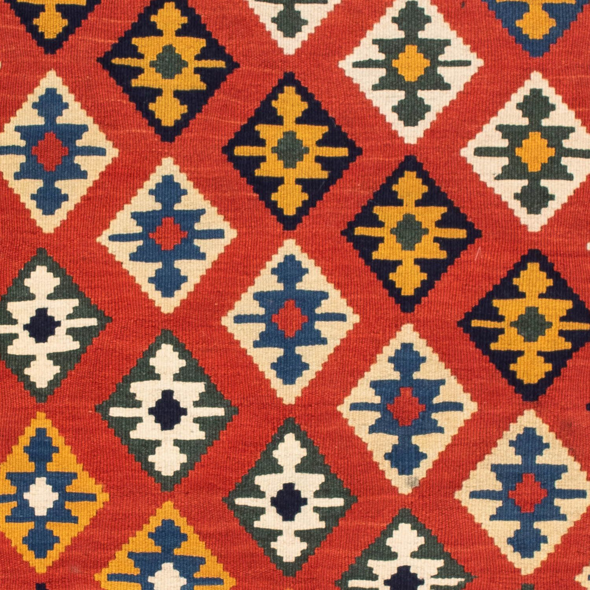 Kelim tapijt - Oosters vierkant  - 106 x 103 cm - rood