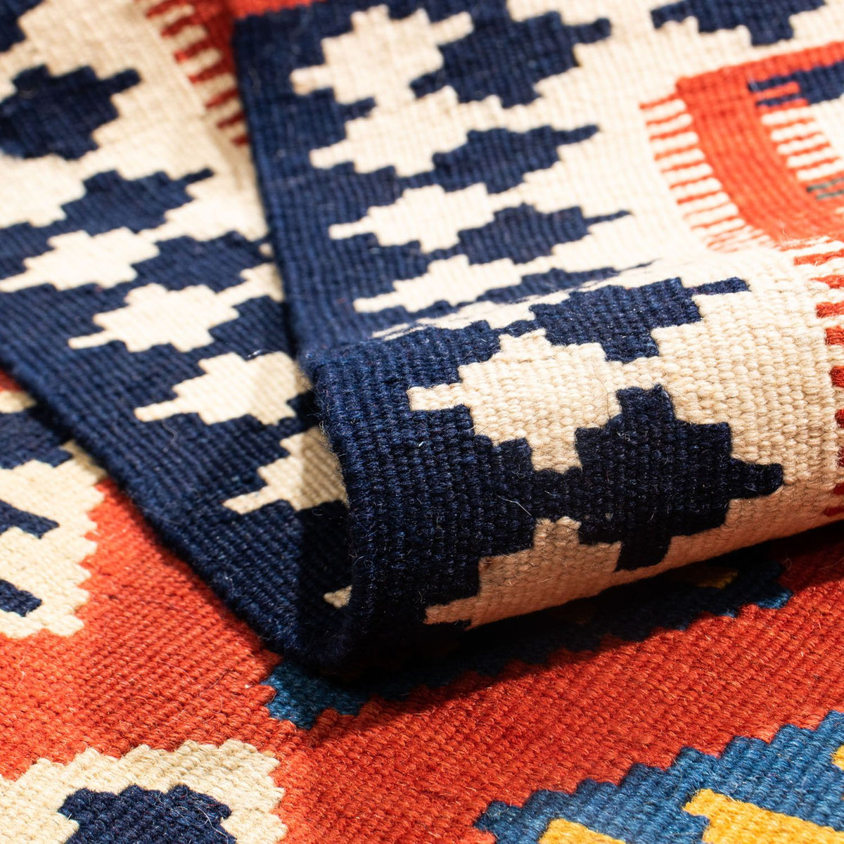 Kelim tapijt - Oosters vierkant  - 106 x 103 cm - rood