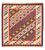 Kelim tapijt - Oosters vierkant  - 106 x 102 cm - donkerrood