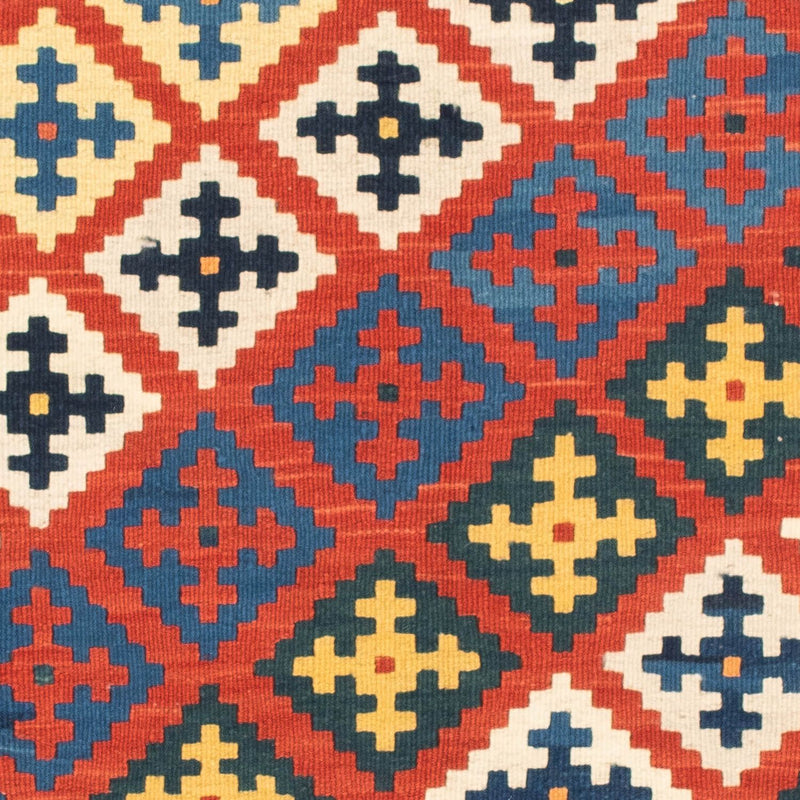 Kelim tapijt - Oosters vierkant  - 106 x 102 cm - donkerrood