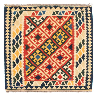 Kelim tapijt - Oosters vierkant  - 103 x 101 cm - beige