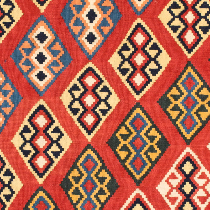 Kelim tapijt - Oosters vierkant  - 105 x 104 cm - donkerrood