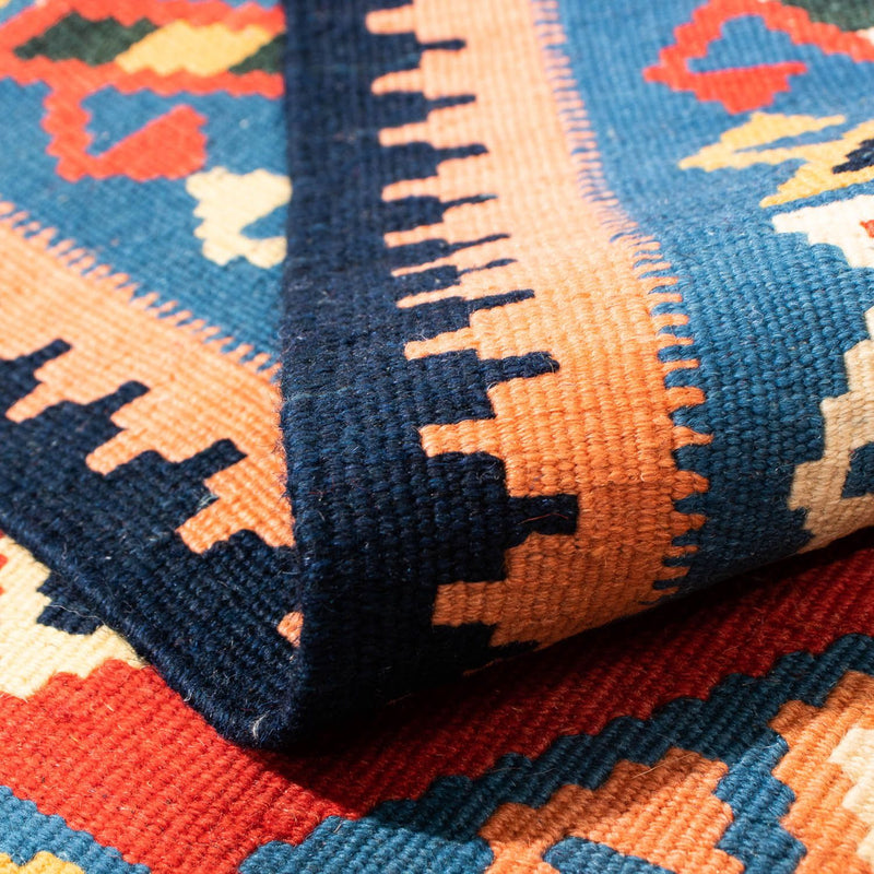 Kelim tapijt - Oosters vierkant  - 105 x 104 cm - donkerrood