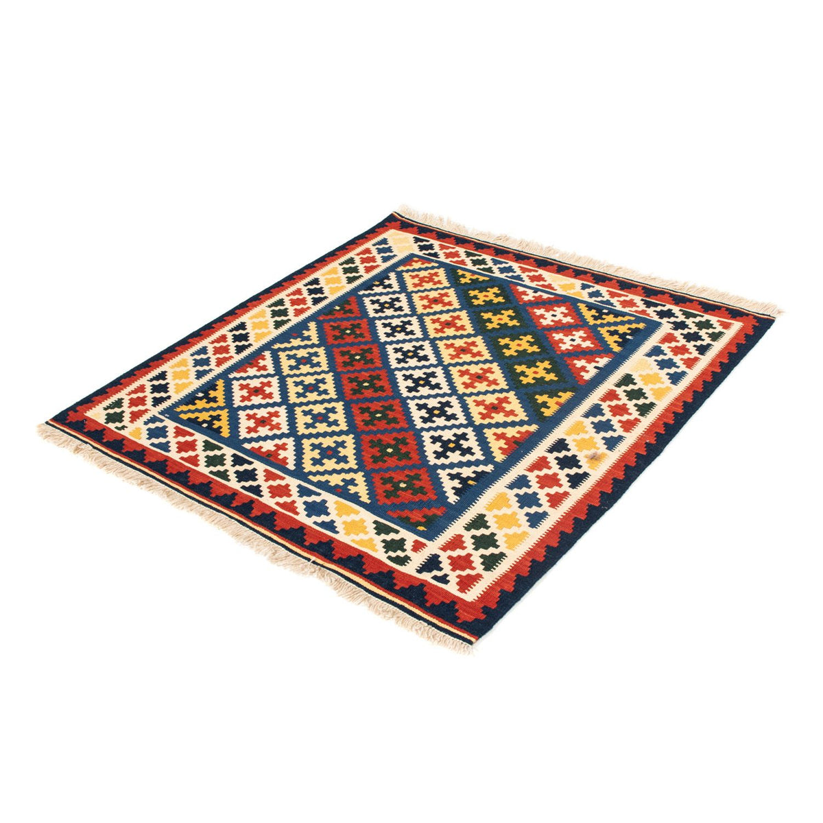 Kelim tapijt - Oosters vierkant  - 101 x 101 cm - beige