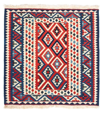 Kelim tapijt - Oosters vierkant  - 104 x 103 cm - beige