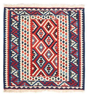 Kelim tapijt - Oosters vierkant  - 104 x 103 cm - beige